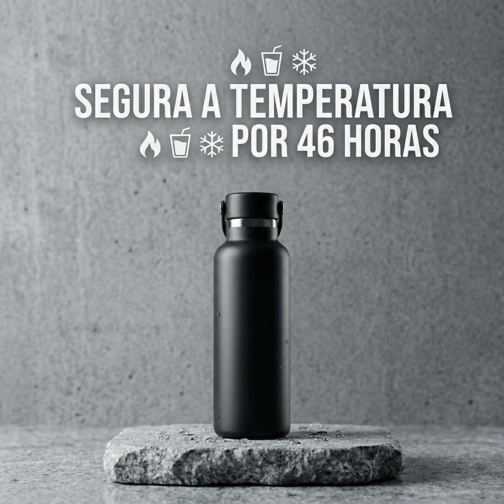 Banner de garrafa térmica criado com IA pela insolit.ai